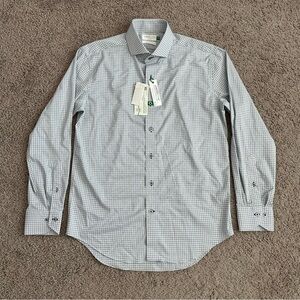 Lorenzo Uomo The Perfect Fashion Shirt Plaid Button Up Mens Size 15.5 32/33